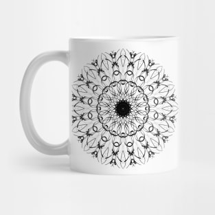 Black Ink Lace Mandala Mug